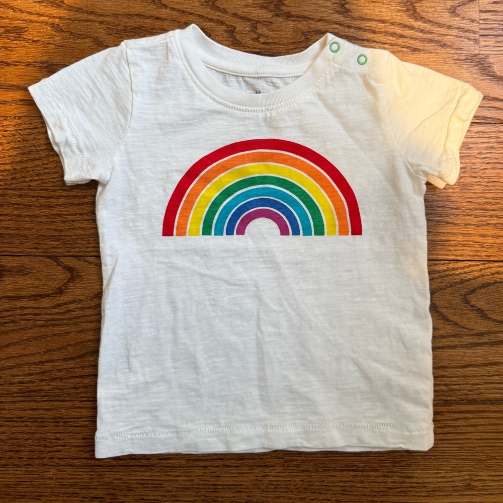 Primary Rainbow Tee 12-18 Months